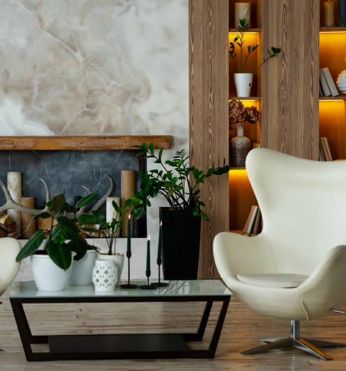 Décoration intérieure salon moderne